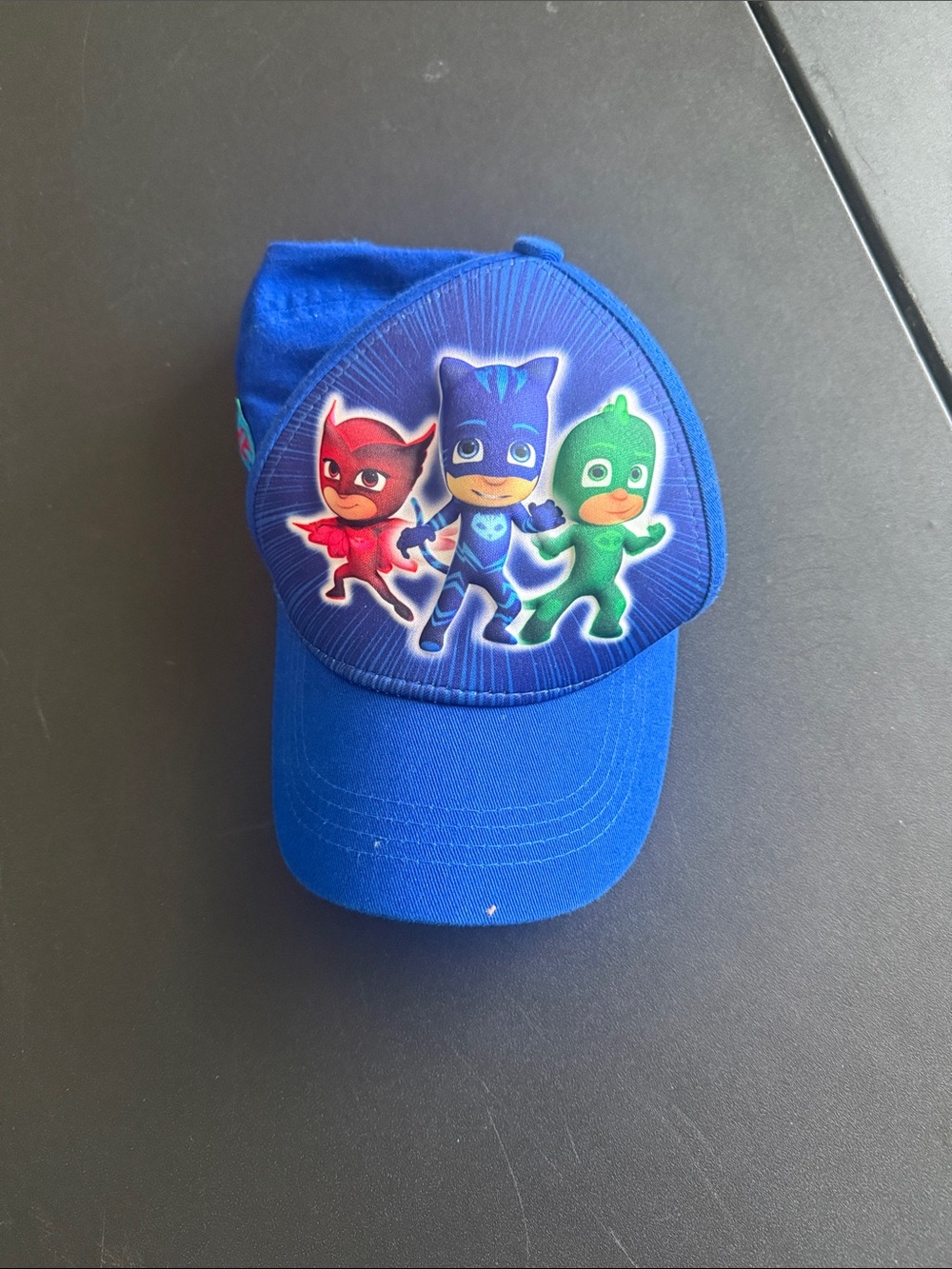 Blue PJ Masks Kids Cap with Catboy, Owlette & Gekko Design